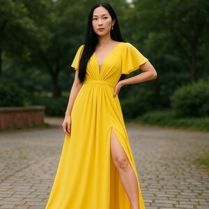 Lavetir yellow gown